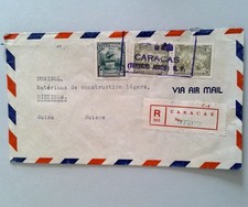 1948 Venezuela Registered Airmail Cover Caracas to Switzerland Dietikon Arrival
