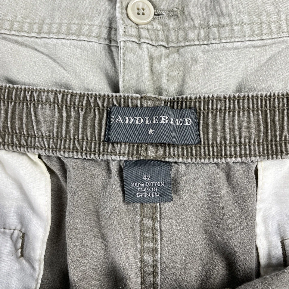 Paquete de verano lote de 3 pantalones cortos utilitarios Saddlebred para hombre 42 cargo algodón chino Foto 4 de 4