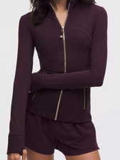 LULULEMON Define Jacket Nulu Black Plum Gold Gold 0 2 4 6 8 10 12 14 NWT USPS