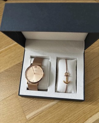 Paul Hewitt Uhren Set Perfect Match Rose Sunray mit Armkette