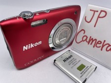 Ottima fotocamera digitale compatta Nikon COOLPIX A100 rossa 2918