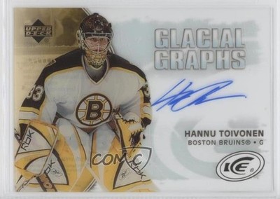 2005-06 Upper Deck Ice Glacial Graphs Hannu Toivonen #GG-HT Rookie Auto RC 0af