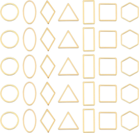 Unicraftale 42 Stk 7 Stile Gold Verbindungsringe 11.5-16Mm Lang Edelstahl Verbin