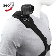 360 GoPro Shoulder Chest Strap Mount Harness Action Camera Video Vlog for Hero