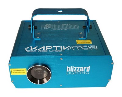 Blizzard KAPTIVATOR Sound Active 3D Rgb Laser Fixture With Animated Patterns