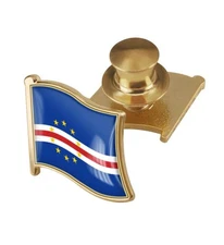 Cape Verde Flag Backs Locking Pin Keepers Locking Clasp Pin Badge International