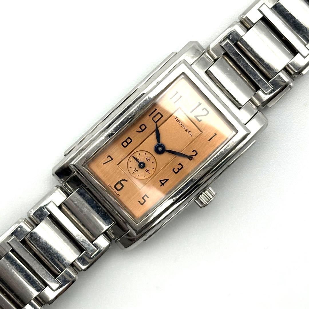 TEFFANY Grand Small Seconds Rectangular Used watc… - image 1