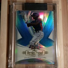 2013 Leaf Metal Draft Travis Demeritte Retro Proof /2 Leaf Slabbed Hand Numbered
