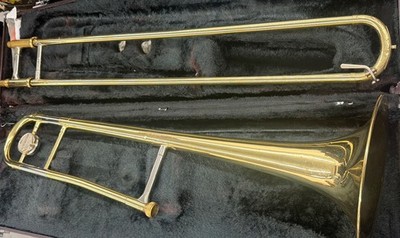Vintage Yamaha YSL-354 Trombone with case and mouthpiece Made in Japan