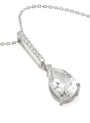 Gemporia 5 Karat weißer Topas Anhänger   Sterlingsilber   Geschenkidee Brandneu mit Etikett COA