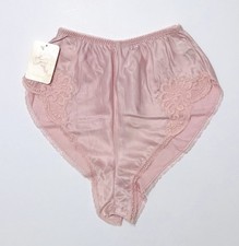Vintage Barbizon French Cut Pink Panties Hi-Cut Lace Trim Style Colette