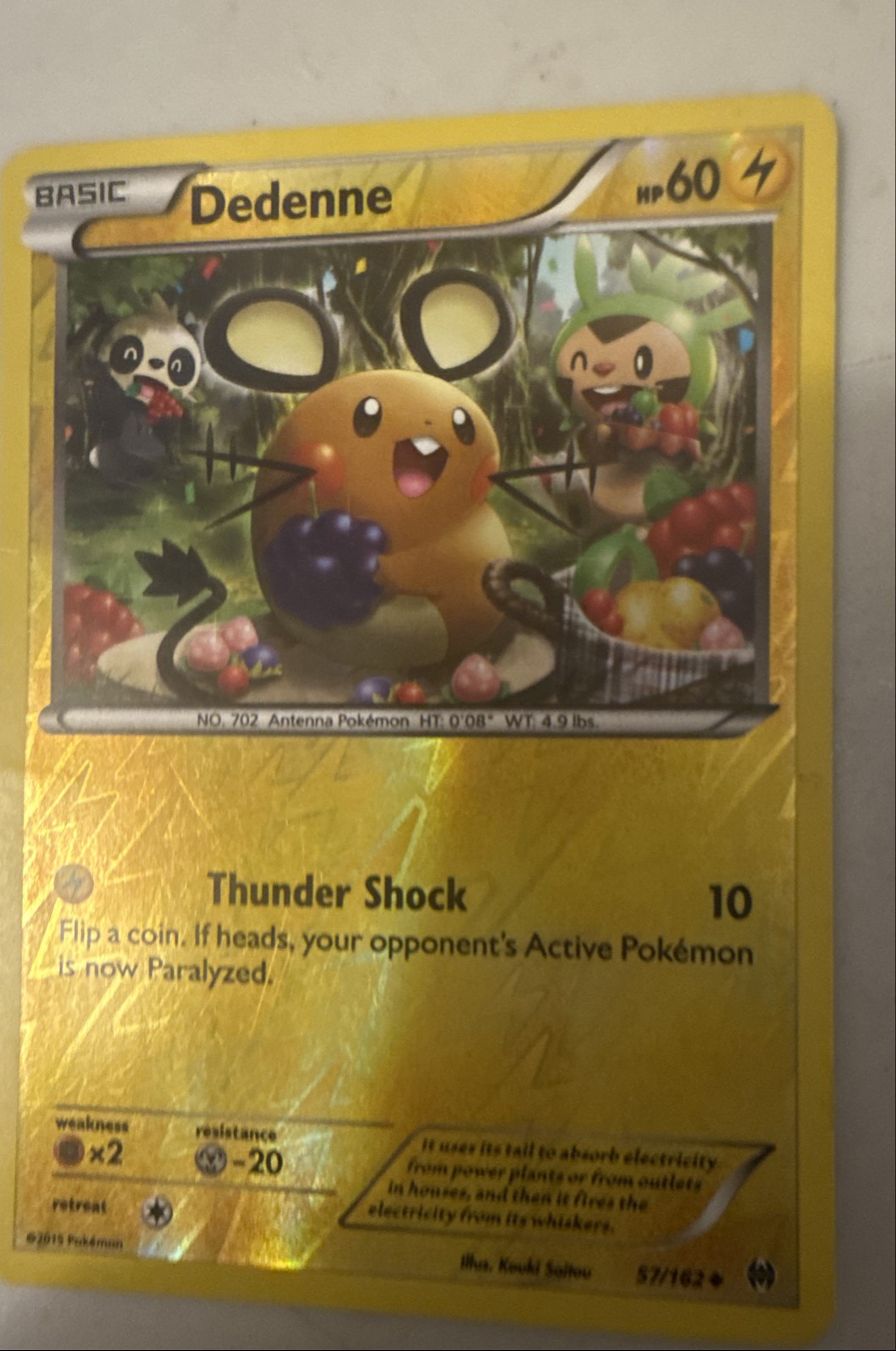 Dedenne 57/162 Breakthrough Reverse Holo