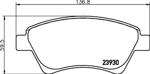 Bremsbelagsatz Scheibenbremse Hella Pagid 8DB 355 010-541 FüR ScÉNic Kangoo JM0-image
