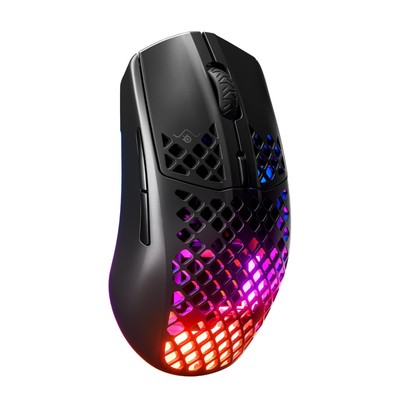 Aerox 3 Wireless - Holey RGB Gaming Mouse - Ultra-lightweight Water Resistant...
