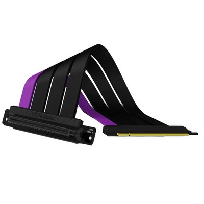 Cooler Master Riser Cable - PCIe 4.0 x16 - 200mm - Black/Purple Riser Kabel 20cm