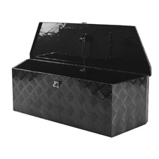 36x12x12 Aluminum Tongue Tool Box Pickup Truck Tool Box Trailer Storage Black 36x12x12 Aluminum Tongue Tool Box Pickup Truck Tool Box Trailer Storage Black
