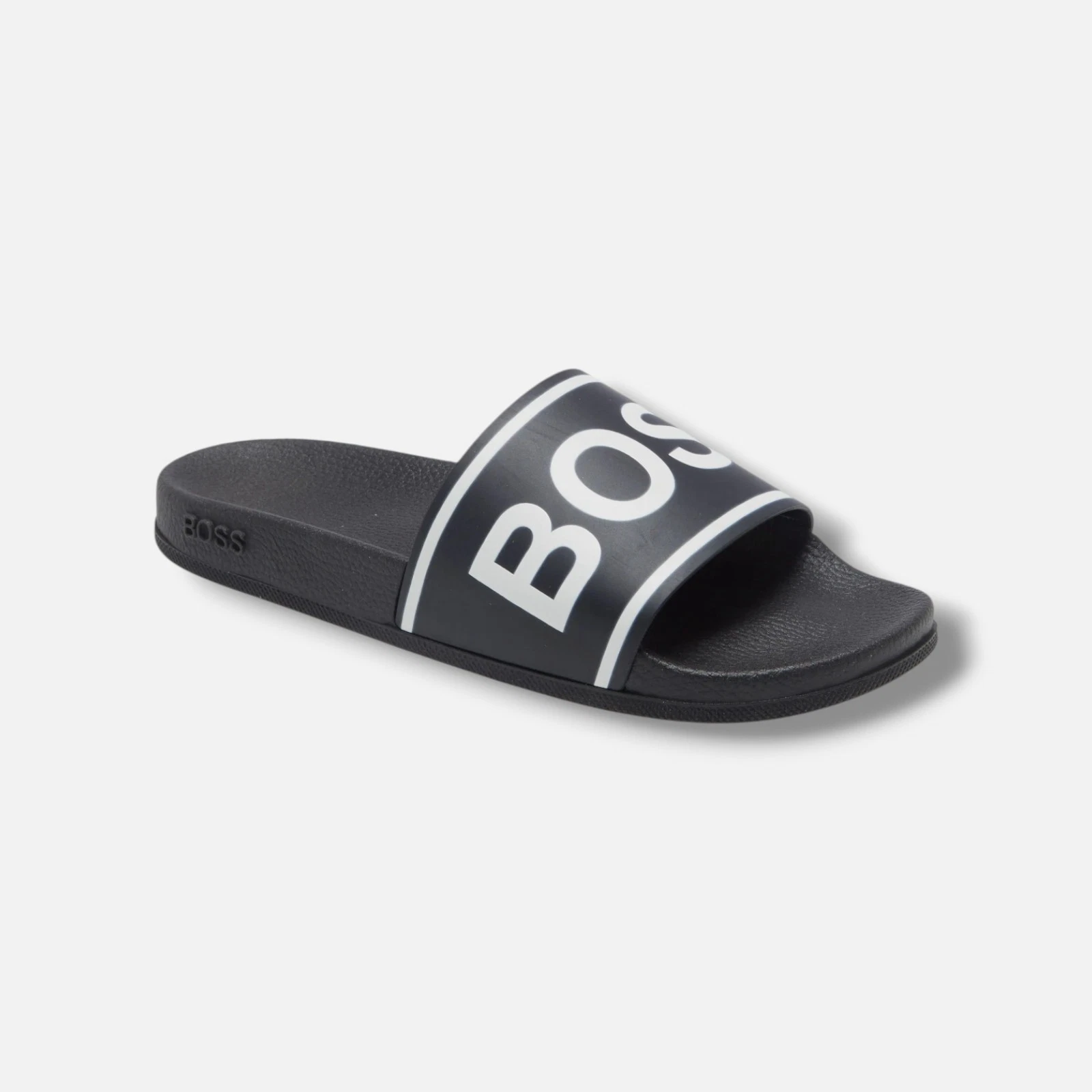 Hugo BOSS Men's Black Bay Slide Sandal Size 11