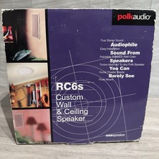 Polk Audio RC6S Altoparlante personalizzato da parete e soffitto (1) bianco 6,5” nuovo scatola aperta J26H2