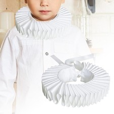 Kids Ruffled Neck Collar Polyester Decor Carnival Detachable Ruff Collar