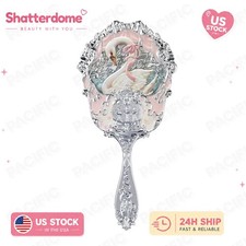 Flower Knows Swan Ballet Series Handheld Mirror Vanity Makeup Mirror Swan Pink