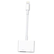 Adapter for iPhone, [Apple MFi Certified] Digital AV White Lightning to HDMI