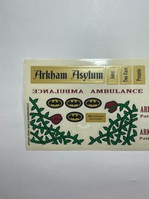 LEGO BATMAN 1 2006 2008 ARKHAM ASYLUM STICKER SHEET UNUSED 7785