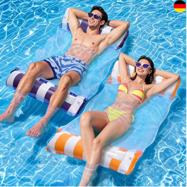 Luftmatratze Pool ZubehöR XL WasserhäNgematte Aufblasbar Wasserspielzeug Liege-image