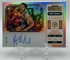 Andrew Nembhard 2022-23 Contenders RC Rookie Finals Ticket Variation Auto 48/49!