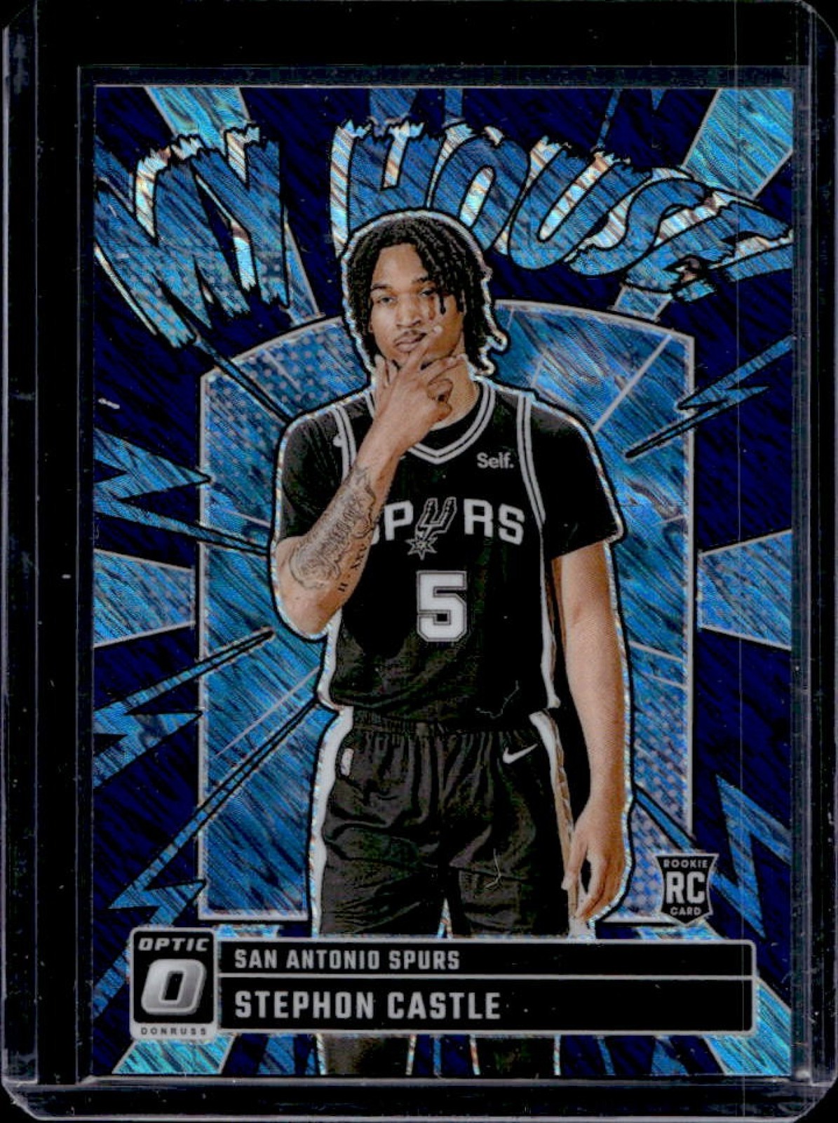 2024-25 Donruss Optic Stephon Castle My House RC Purple Shimmer #16 Spurs