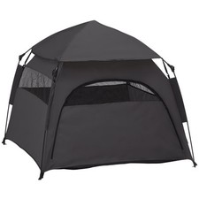 Pop Up Dog Tent for XLarge and Large Dogs with Carrying Bag, Dark Gray