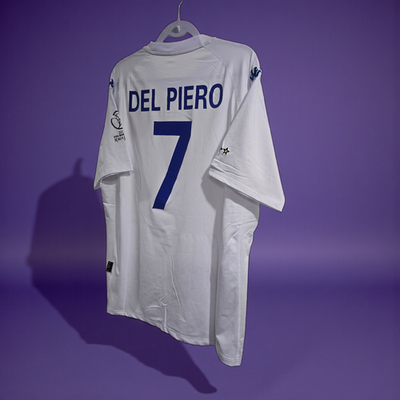 ITALY Away - World Cup 2002 - Soccer - Retro - DEL PIERO # 7- 2XL