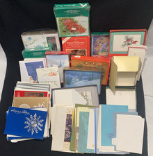 Vintage Christmas Cards with Envelopes All Unused Giant Lot, Hallmark, Gibson
