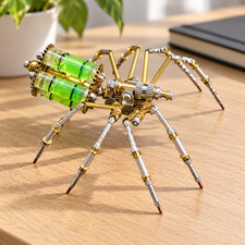 DIY Mechanical Metal Spider Model Kit 3D Puzzle Cyberpunk 90 Parts