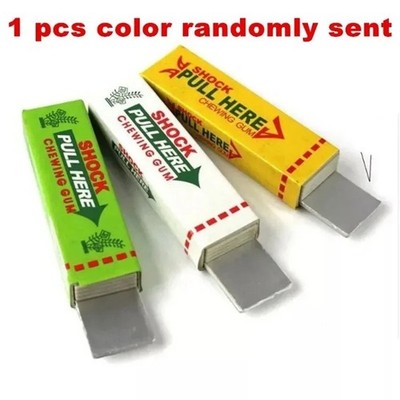 Electric Shock Joke Chewing Gum Pull Head Shocking Toy Gift Gadget Prank Trick G