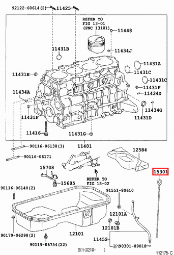 Genuine Prado KZJ95 KZJ90 KZJ120 1KZ Engine Oil Level Dipstick - Picture 5 of 20