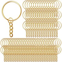 SchlüSselanhäNger Kette Set 100X 25Mm Gold Aiqinu SchlüSselringe Diy Handwerk