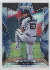 2019 Panini Prizm Blue Hyper Prizm Dereck Rodriguez #88 tj0