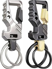2Pcs Key Chains for Men Carabiner Keychain Car Keychain Heavy Duty Business Key