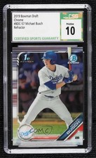 2019 Bowman Draft Chrome Refractor Michael Busch #BDC-57 CSG 10 Pristine 0c3e