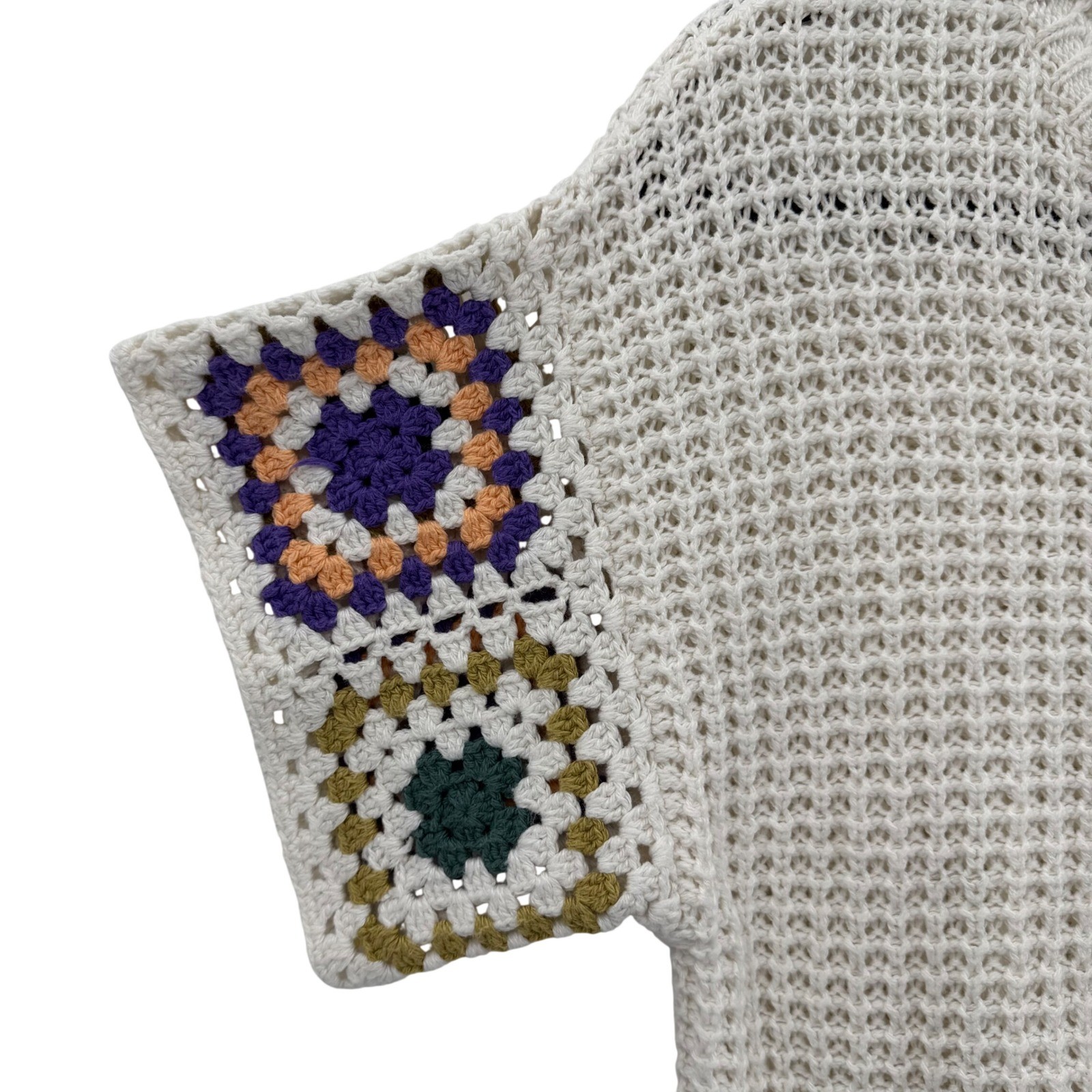 Universal Thread Granny Square Sweater Medium Box… - image 2