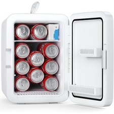Compact Mini Fridge 10L Portable Small Refrigerator, 2.6 Gal Mini Fridge AC/DC