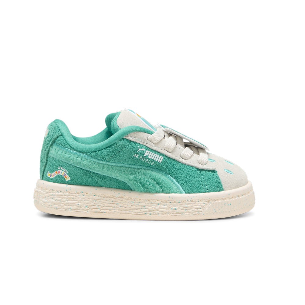 PUMA Suede Xl Winston X Squish Lace Up  Toddler Boys Green, Grey Sneakers Casual