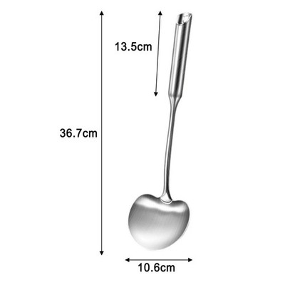 Wooden Handle Spoon Cooking Spoon Integrated Hanging Hole Robust Connection