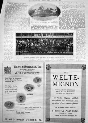 Alter Druck King Queen Stay Home W Smith Henley Royal Carriage Ascot 1912 20th
