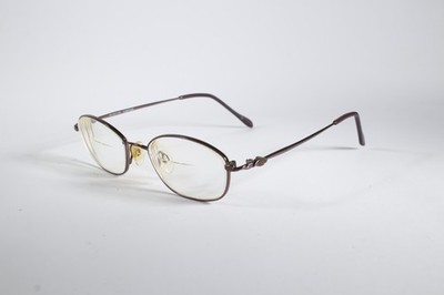 Marchon Brille Flexon 439 Damen Aubergine Vollrand Metall Brille Brillengestell