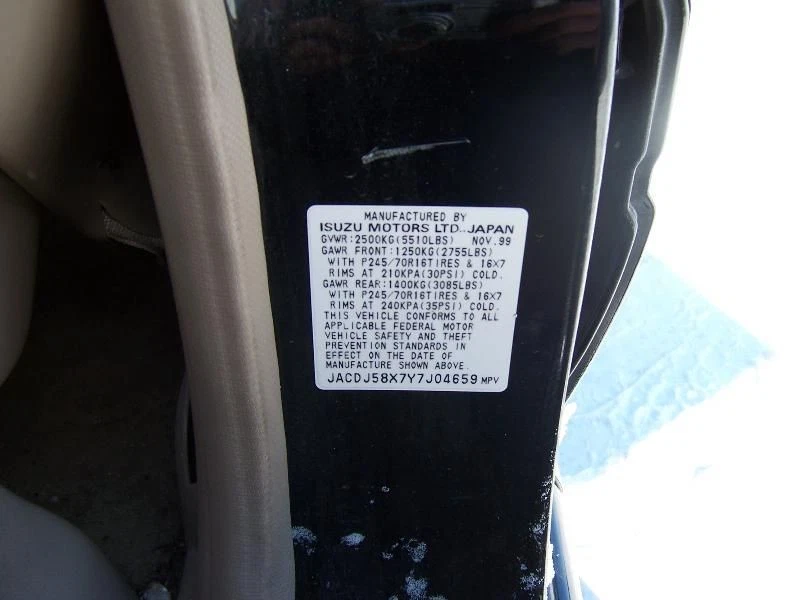 Motor soplador delantero compatible con 00-02 ISUZU TROOPER 53991 Foto 4 de 4