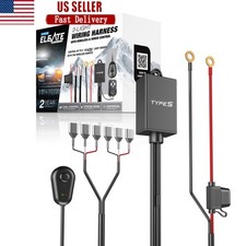 Elevate 2-Light Wiring Harness Off-Road Remote Control Strobe Fuse Universal New