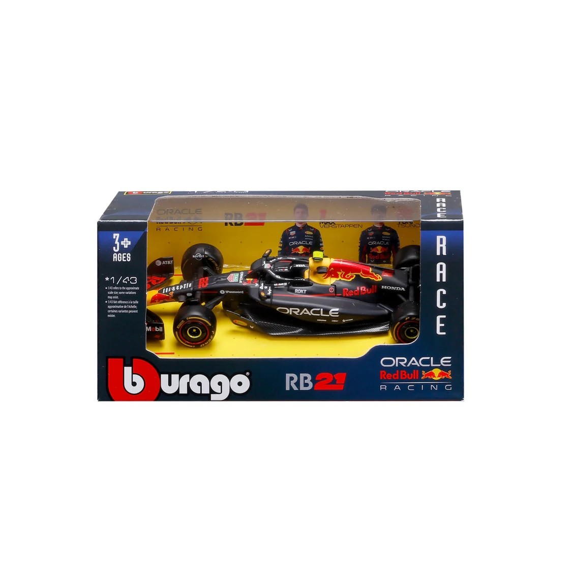 Bburago 18-38233T No.22 Yuki Tsunoda Red Bull Racing RB21 2025 Season Diecast Mo