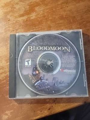 The Elder Scrolls III Bloodmoon Expansion for PC 2003 Complete with Map Poster