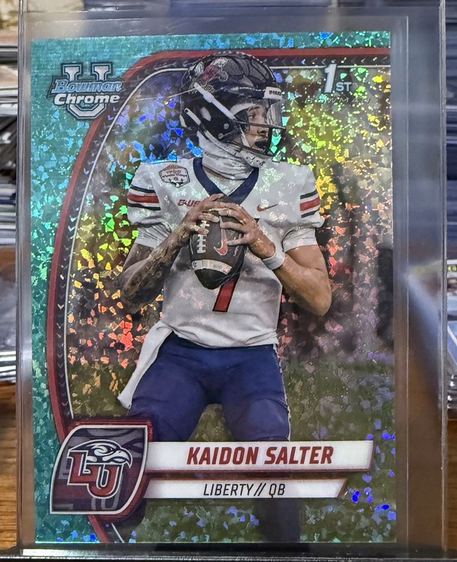2024 Bowman U  Chrome - Kaidon Salter #111 Aqua Mini-Diamond Refractor /275 (RC)